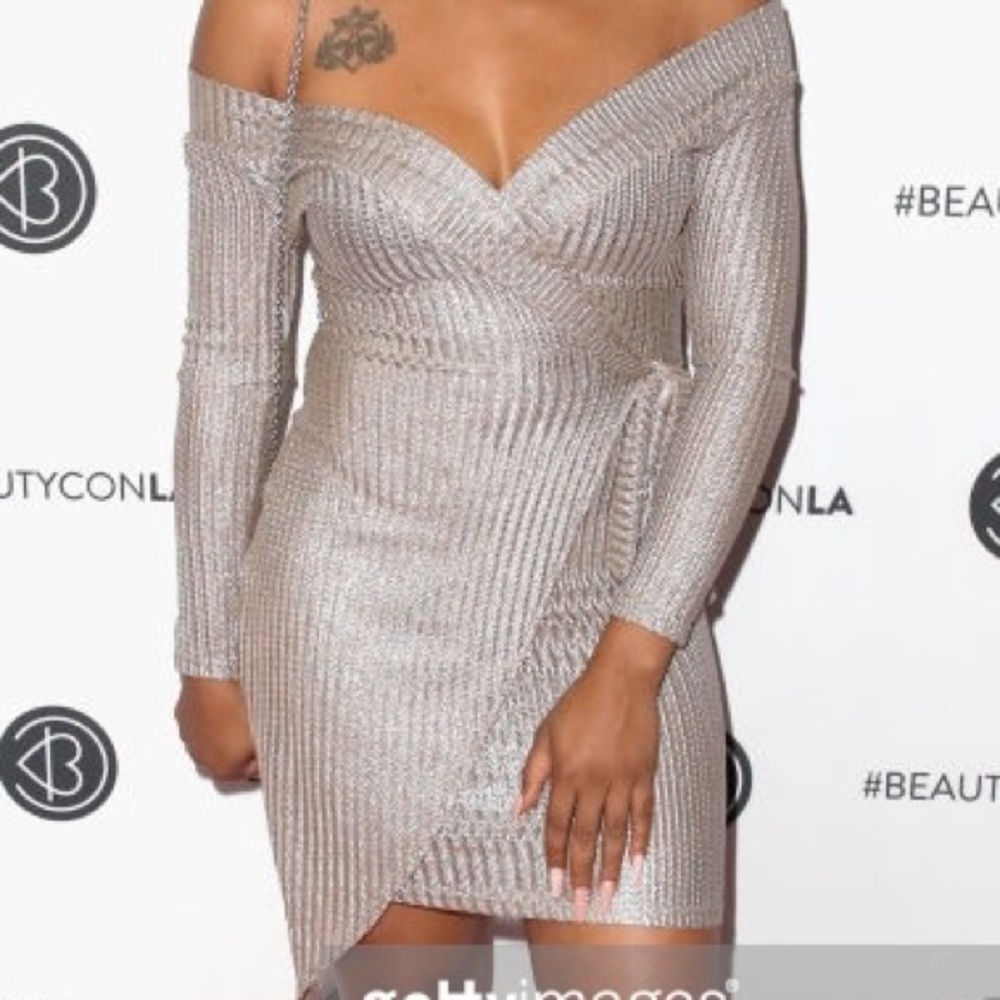 Champagne Wrap Dress